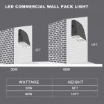 LED Wall Pack 60W with 100-277VAC for Outdoor Building Lighting (2)