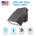 LED Wall Pack Lighting 30W IP65 5000K 3,900Lm with ETL DLC Listed 100-277Vac (2)