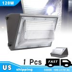 LED Wall Pack Lights 120W IP65 5000K 14,400LM with 100-277Vac Brown Finish (1)