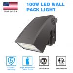 LED Wall Packs Outside Lighting 100W IP65 5000K 12,000LM with Brown Finish (2)
