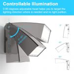 LED Wall Packs Outside Lighting 100W IP65 5000K 12,000LM with Brown Finish (6)