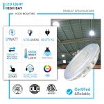 LED ufo high bay 97W 13700lm 5000K 100-277VAC with U Bracket (2)