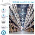 Linear LED Fixtures 180W 5000K with 120-277VAC for Industrial areas (2)