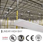 Linear high bay 165W 5000K 23100lm white shape with motion sensor (11)