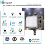 Outdoor Flood Light 60W 5000K 7,450Lm With AC120-277V Trunnion Bracket (3)