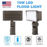 Outdoor Flood Light Fixtures 70W 5000K 8,900Lm with AC120-277V (7)