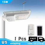 Outdoor solar light 15W 1500lm with PIR Sensor 3 years warranty (1)