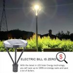 Solar LED Post Top 25W IP65 5000K 3,000Lm with Black Finish (1)