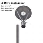 Solar LED Post Top 25W IP65 5000K 3,000Lm with Black Finish (12)