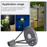 Solar LED Post Top Light 25W IP65 5000K with 3,000Lm Black Finish (11)