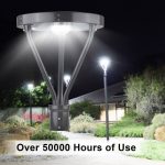 Solar LED Post Top Light 25W IP65 5000K with 3,000Lm Black Finish (18)