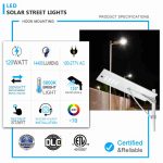 Solar street lighting 120W 5000K PIR Sensor for IP65 outdoor lighting (2)