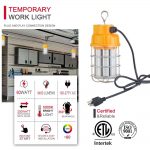 Temporary Work Light 60W 5000K 7,800Lm with Hook Install 100-277VAC (11)