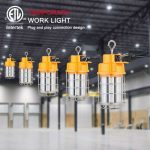 Temporary Work Light 60W 5000K 7,800Lm with Hook Install 100-277VAC (15)