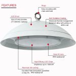 UFO LED High Bay Light 100W 5000K 13000LM (6)