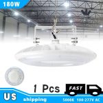 UFO high bay 180W 24500lm 5000K 120-277VAC with 5 years warranty (1)