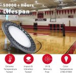 Ufo High Bay LED Light 200W IP65 5000K 26,000Lm with Hook installation (16)