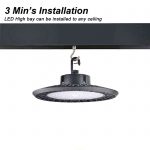 Ufo High Bay LED Light 200W IP65 5000K 26,000Lm with Hook installation (17)