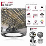 Ufo High Bay LED Light 200W IP65 5000K 26,000Lm with Hook installation (21)