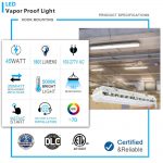 Vapor Tight Light Fixture 45W 5,600Lm with AC120-277V for Workshop (2)