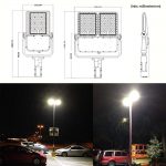 300W LED Flood Light Outdoor 39000LM 5000K With 100-277VAC (9)