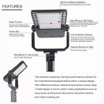 Flood Light With Outlet 150W IP65 5000K 19,500Lm with 100-277VAC (3)