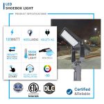 Flood Lights Lowes 100W IP65 5000K 13,000Lm with AC120-277V Black (1)