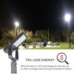 Flood Lights Lowes 100W IP65 5000K 13,000Lm with AC120-277V Black (12)