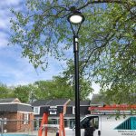 75 watt led post top area light fixture 5000K courtyard&public area lighting (1)